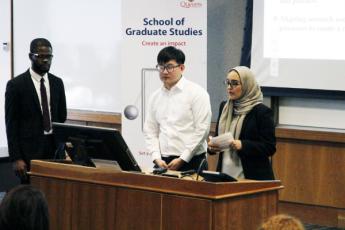 Students speaking at last year's PhD-Community Initiative event