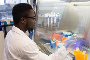 Male researcher in the lab.