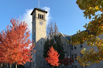 Grant Hall at Queen's University in autumn