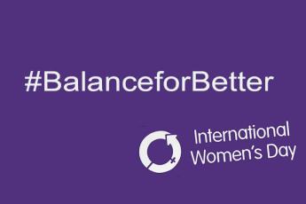 International Women's Day Logo and #BalanceForBetter Hashtag