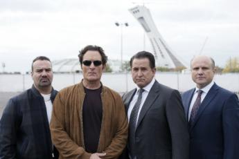 Bad Blood actors Tony Nappo, Kim Coates, Anthony LaPaglia, and Enrico Colantoni (City/Rogers Media)
