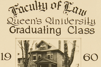 The first graduating class from Queen's Faculty of Law.