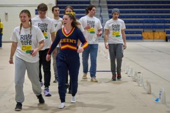 Participants walk in the ARC during the 2023 Queen's Relay for Life