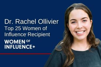 Rachel Ollivier, PHCNP Diploma Student is named a 2023 Women of Influence+ Photo courtesy of Women of Influence+