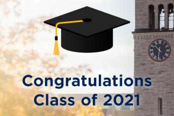 Graphic congratulating fall 2021 graduates