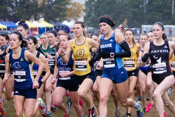 "Competitors in the U SPORTS women's cross country race start off Sunday in Victoria, B.C."