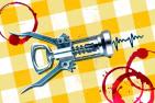 Illustration of a wine opener