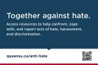 Anti-hate signage 