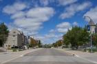 [Photo of University Ave on Queen's University Campus]