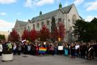 March in solidarity on University Avenue
