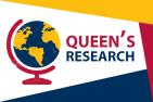 Queen's research image - globe illustration