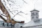 Grant Hall seen on a winter day