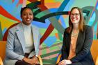 Lavie Williams (Artsci'14) and Dr. Erin Clow (PhD’14). (University Communications)