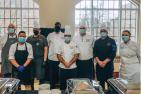 Indigenous chef and Queen's Hospitality Services members.