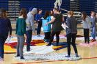 "Students take part in a KAIROS blanket exercise"