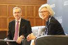 "Dean of the Faculty of Law, Bill Flanagan, and Chief Justice Beverley McLachlin"