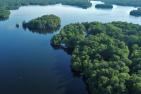 Queen's University Biological Station seen from an aerial view