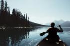canoe on lake