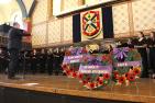 "Queen's Choral Ensemble performs during Remembrance Day service at Grant Hall"