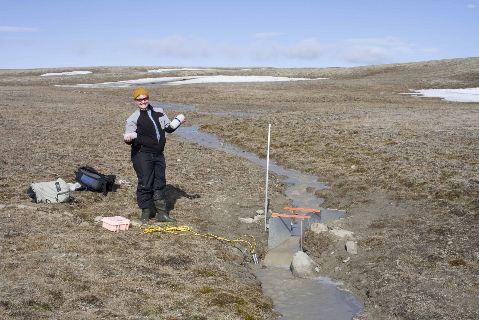 Stream sampling Cape Bounty