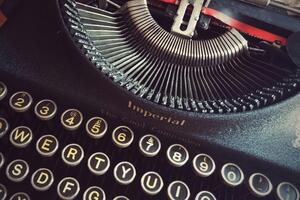 Black typewriter