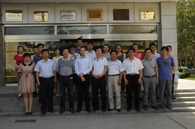 Angus Beaty with the China Academy of Land and Resources team in Beijing