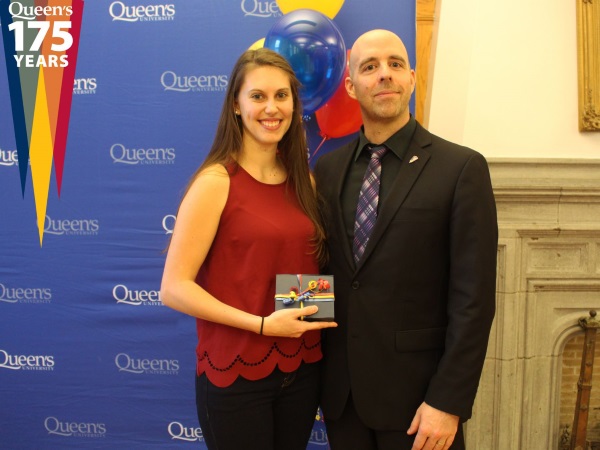 SURP student Anna Geladi wins Peer Leadership Award.