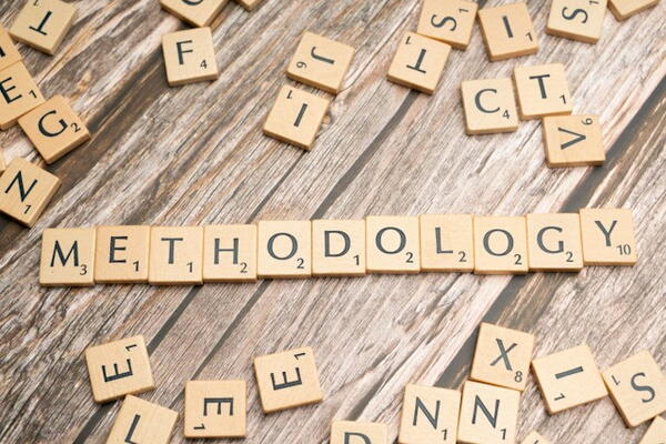 Scrabble tiles that spell methodology