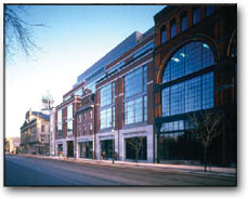 Row of shops in downtown Kingston