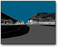 3D model of Kingston street and buildings