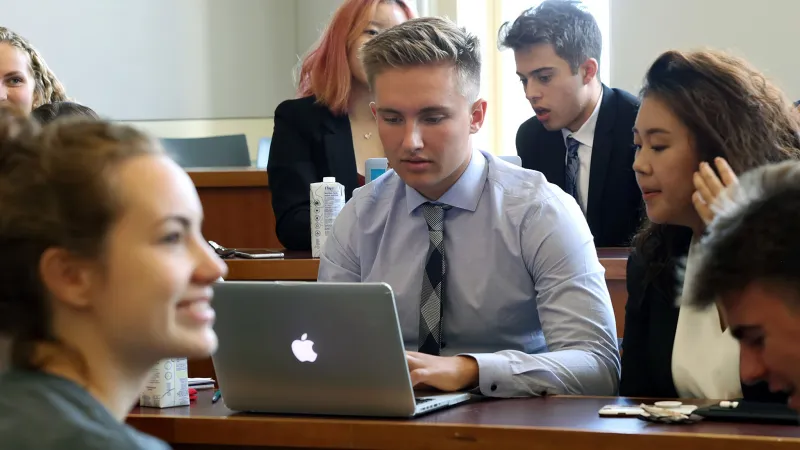 Photo of a group of students in lecture