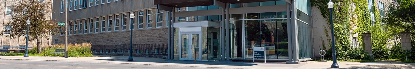 An academic building at Queen's campus