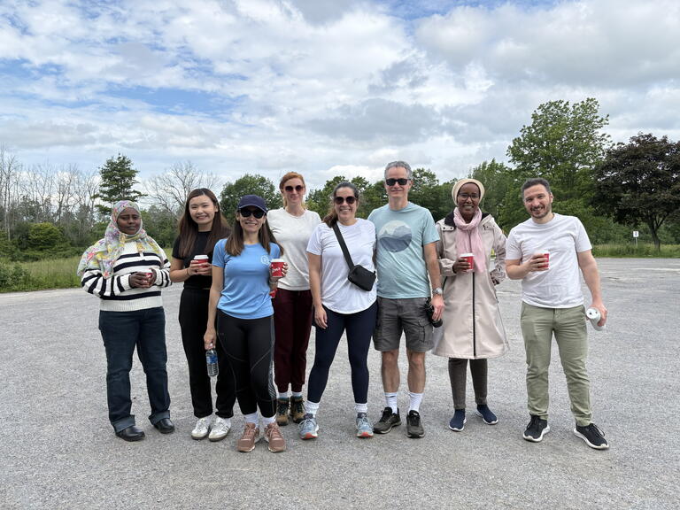Global Connect members at Lemoine Point Conservation Area
