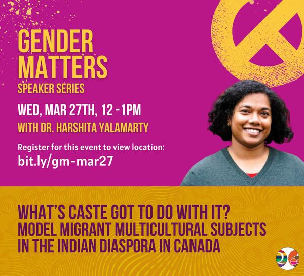 Gender Matters Speaker Series March 2024