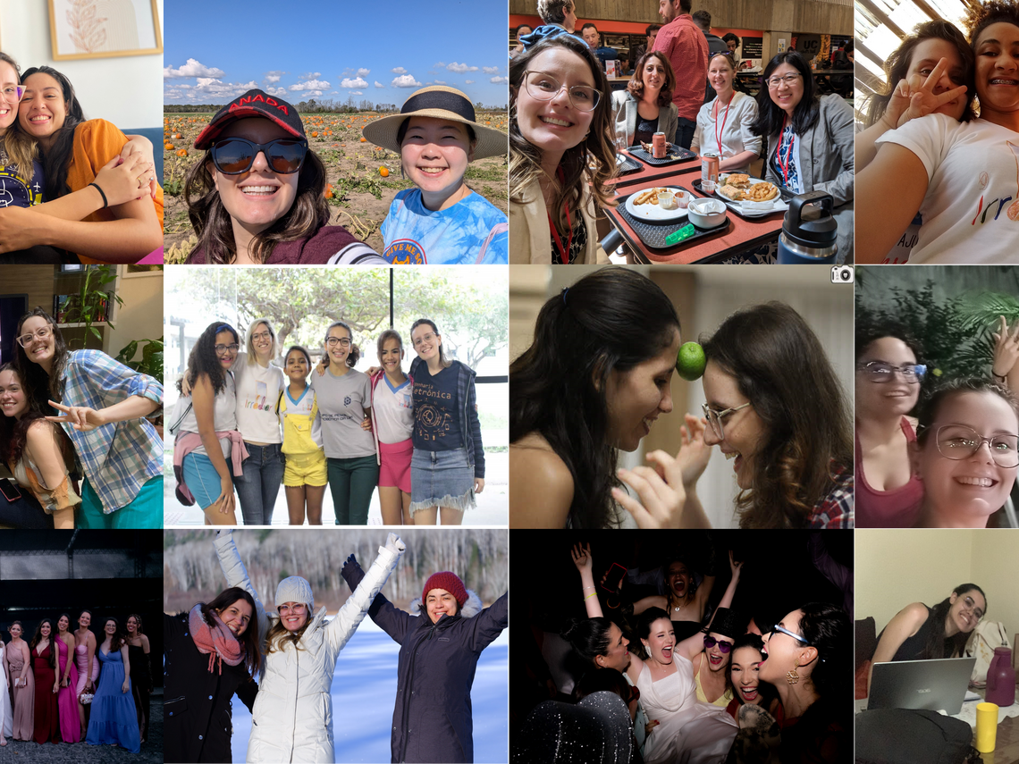 A collage of Graziella's friends.