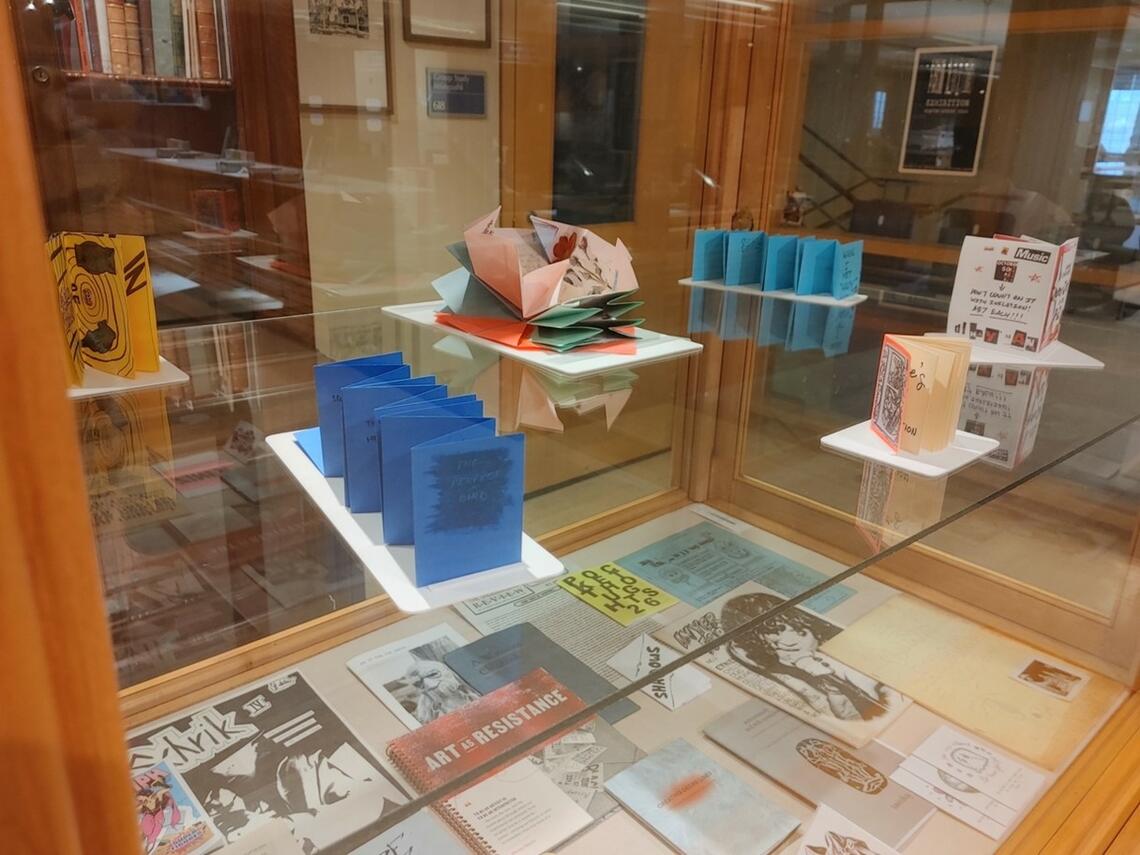 A photo of part of the rare books collection at Queen's.