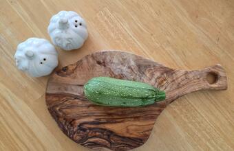 “Zucchini” by Ozlem Atar The image reflects the simplicity of the dish I describe in the blog.