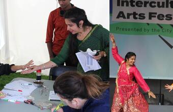 Picture of writter at Kingston's Intercultural Arts Festival