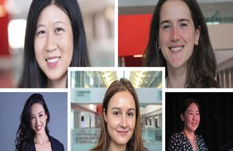 Picture of Dr. Amy Wu, Dr. Barbara Da Silva, Jenny Lee, Dr. Melissa Greeff and Stéphane Carvalho