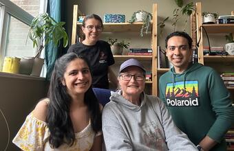 Colette Steer and some of the graduate inclusivity fellows