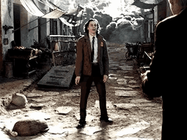 GIF of Loki from the Avengers movie.