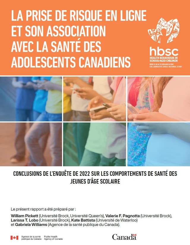 La prise de risque en ligne et son association avec la santé des adolescents Canadiens