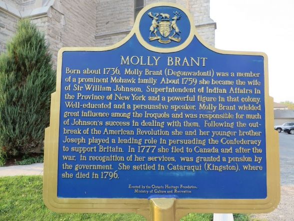 Molly Brant historic plaque