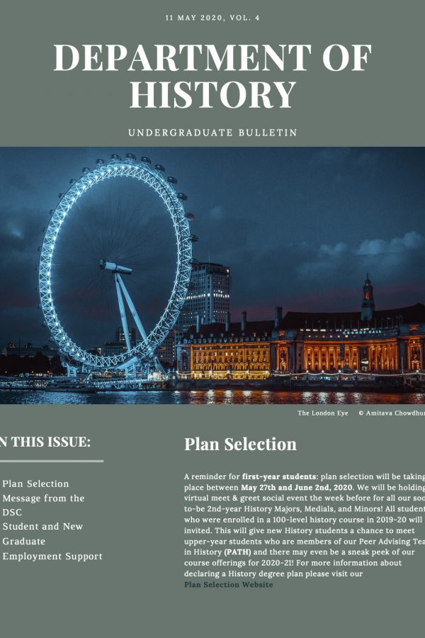 The cover of Undergraduate Bulletin Volume 4