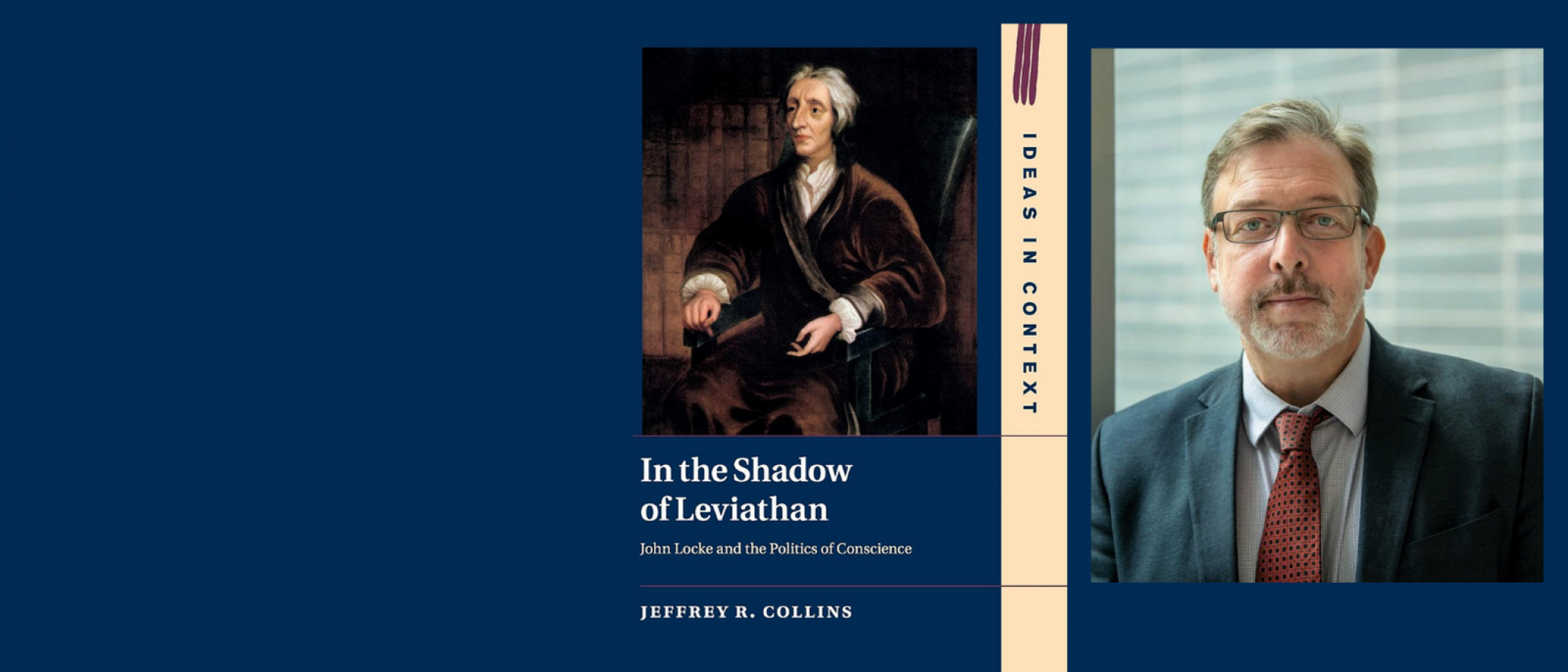 Image of Jeff Collin's book cover with an image of John Locke