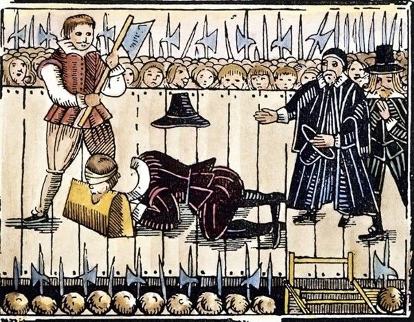 Image of a beheading in modern England