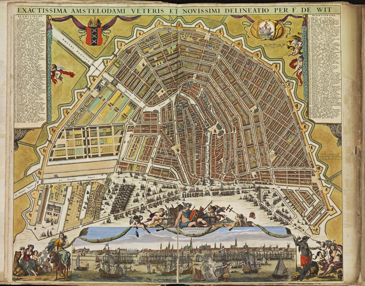 An image of a map of Absterdam from 1680 