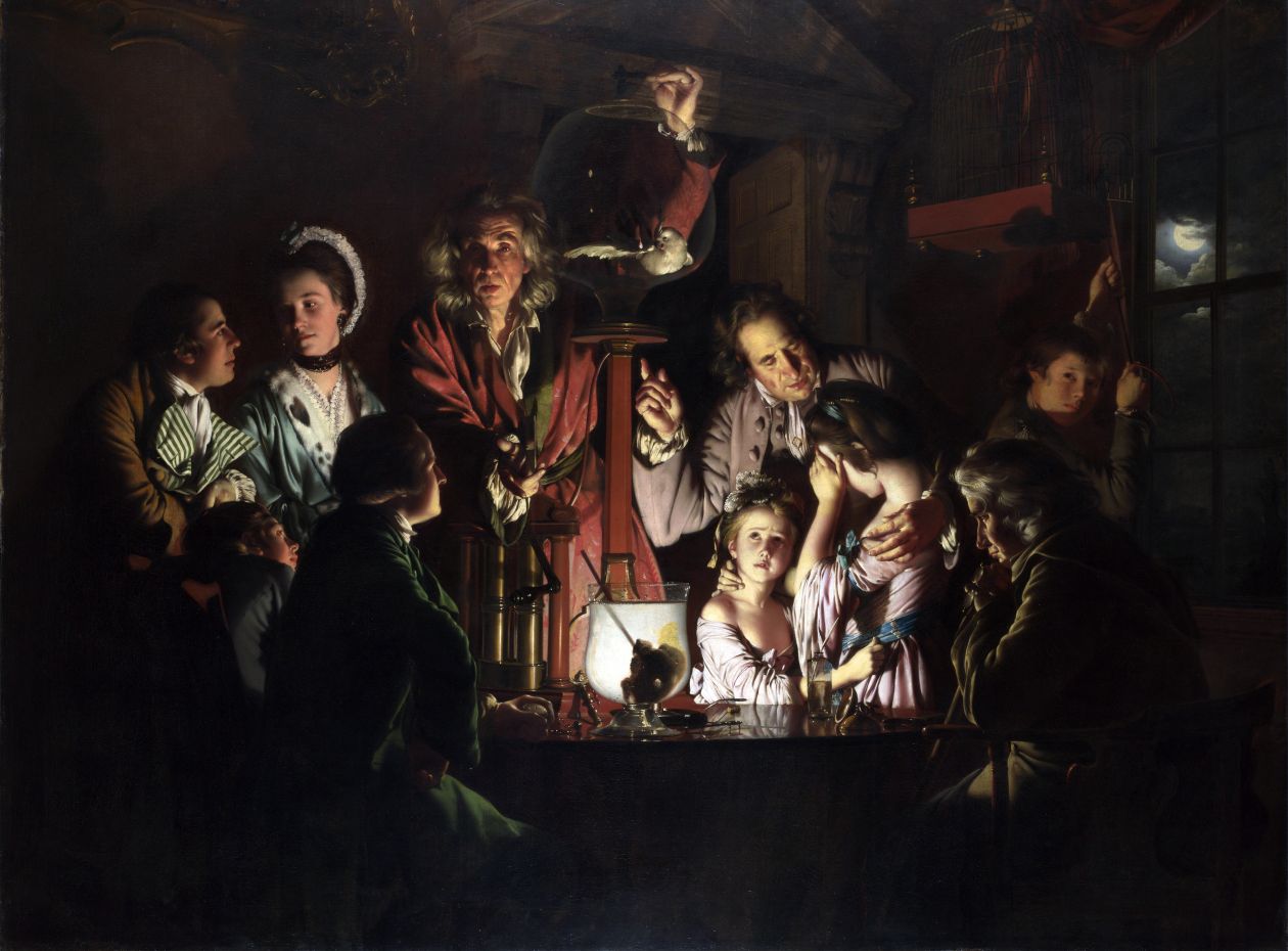 An Image of the painting: An Experiment on a Bird in an Air Pump by Joseph Wright of Derby