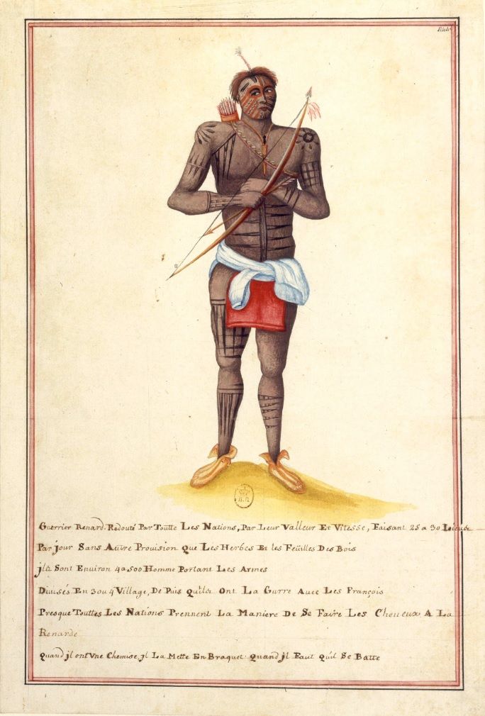 Guerrier Renard, 1731. Bibliothèque nationale de France