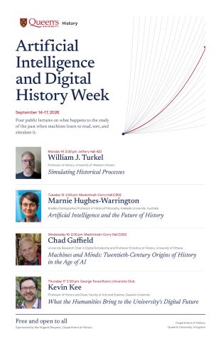 Poster with list of events for AI Week